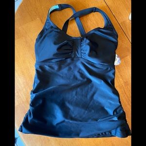 prAna Aelyn Black  Tankini Size 32D